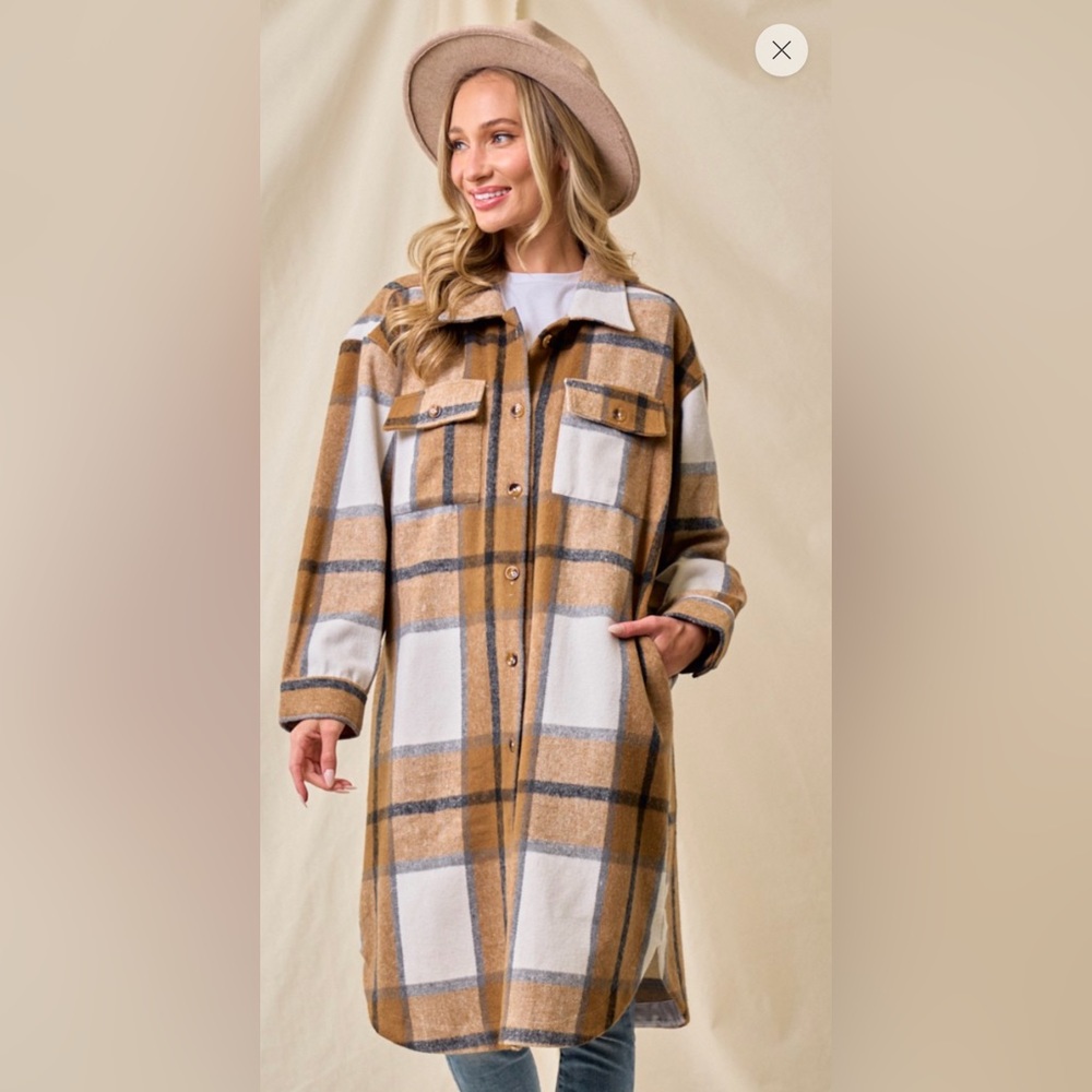 Flannel Long Shacket